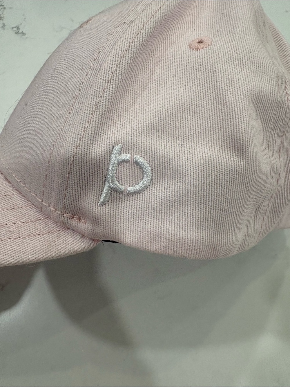 Kids Pink Baseball Cap with Embroidered Logo